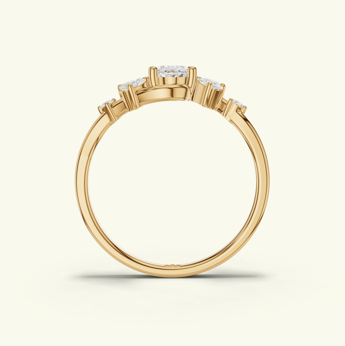 Neira Curve Diamond Dailywear Ring