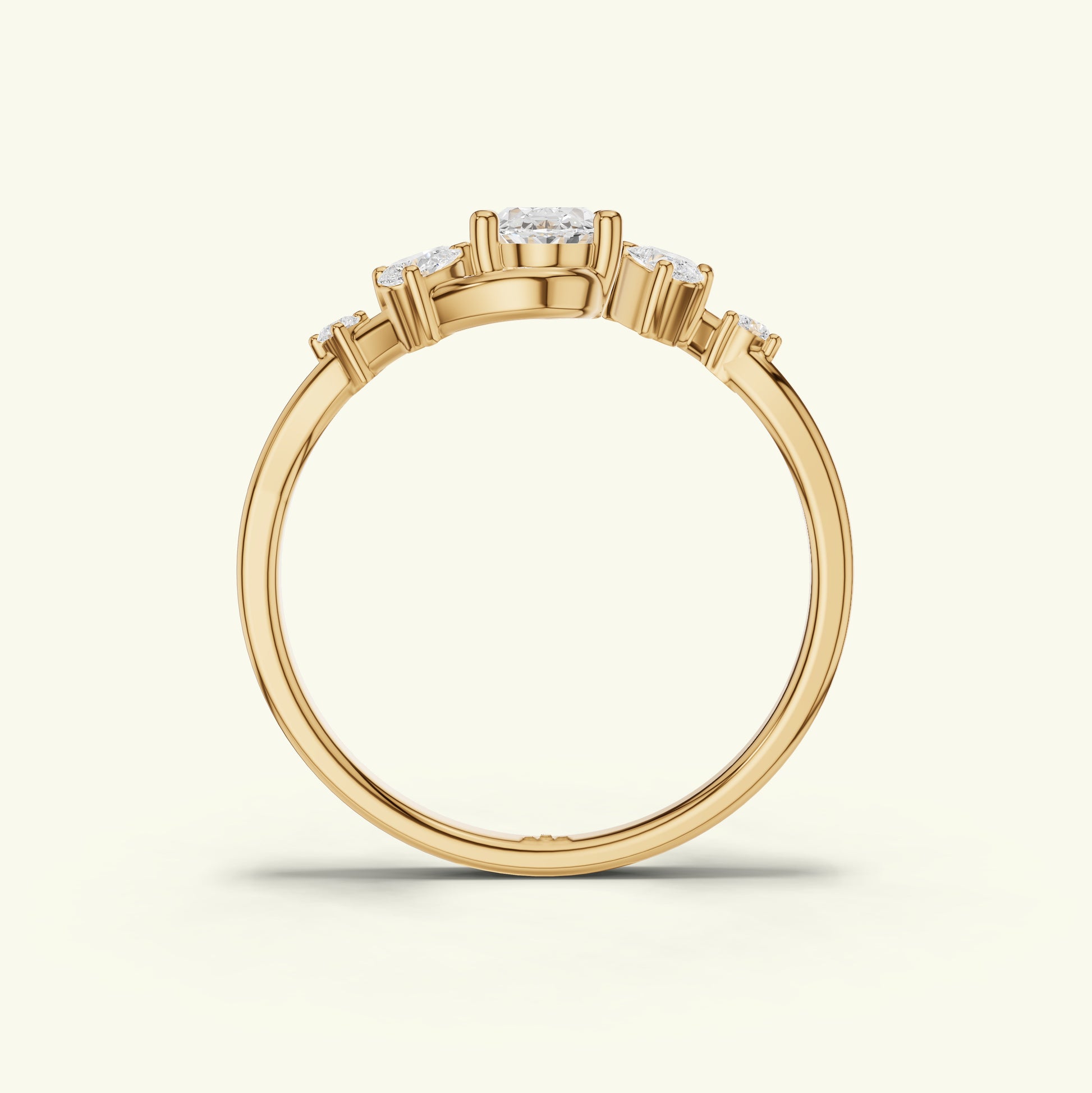 Neira Curve Diamond Dailywear Ring