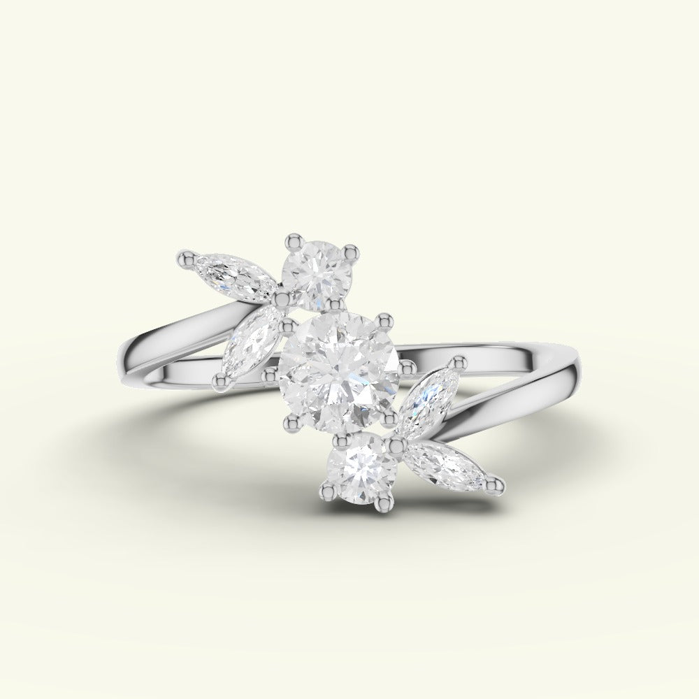 Elyra Wing Diamond Dailywear Ring