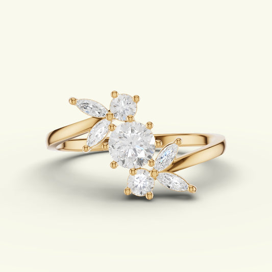 Elyra Wing Diamond Dailywear Ring