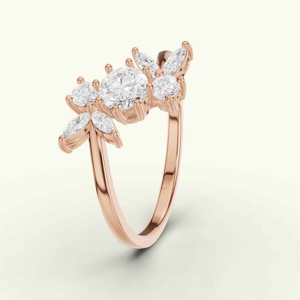 Elyra Wing Diamond Dailywear Ring