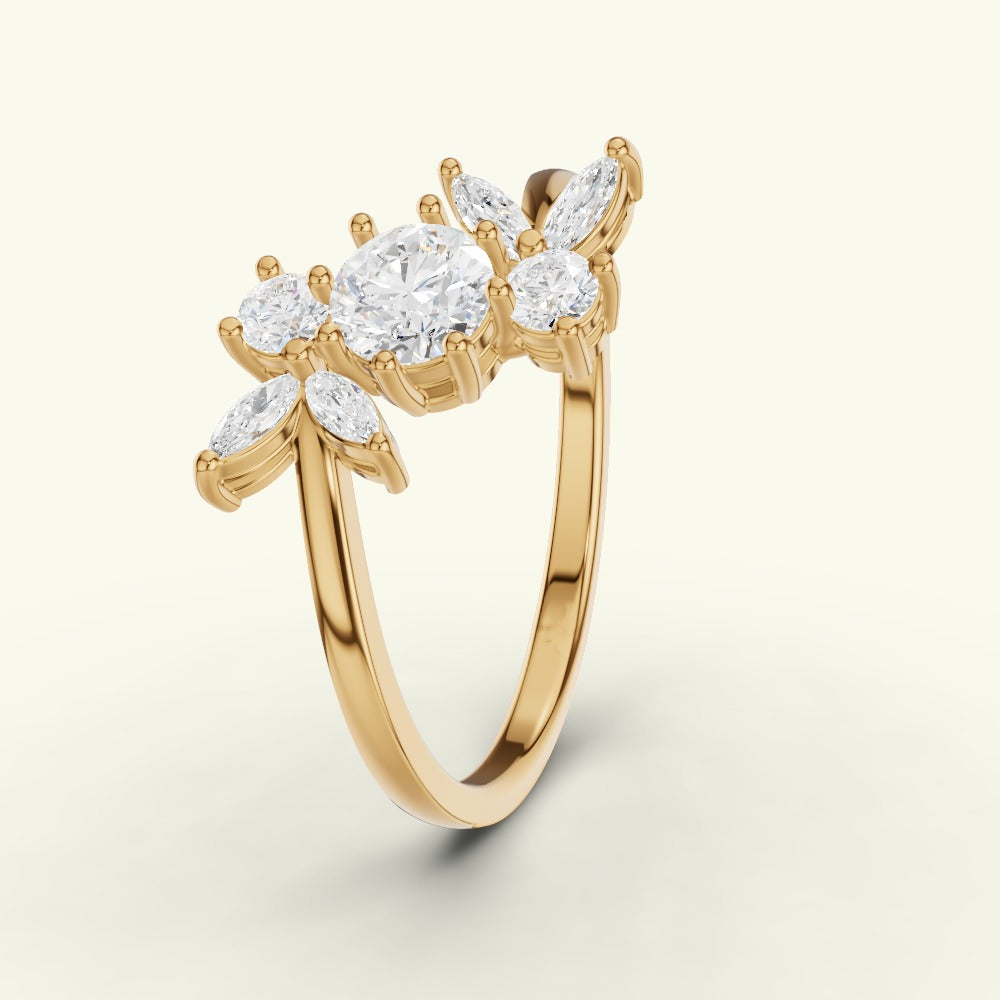 Elyra Wing Diamond Dailywear Ring