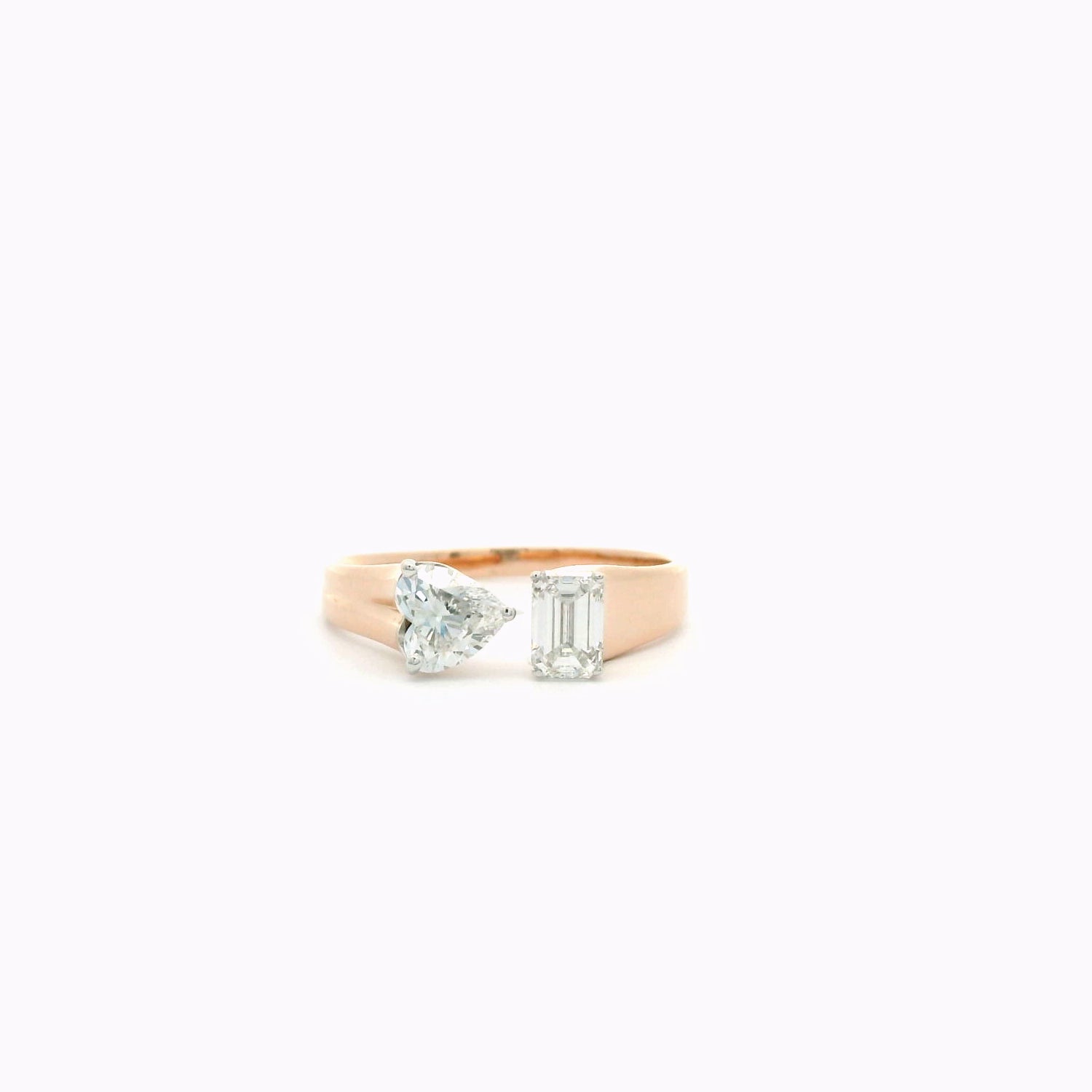 Aurien Crest Diamond Engagement Ring