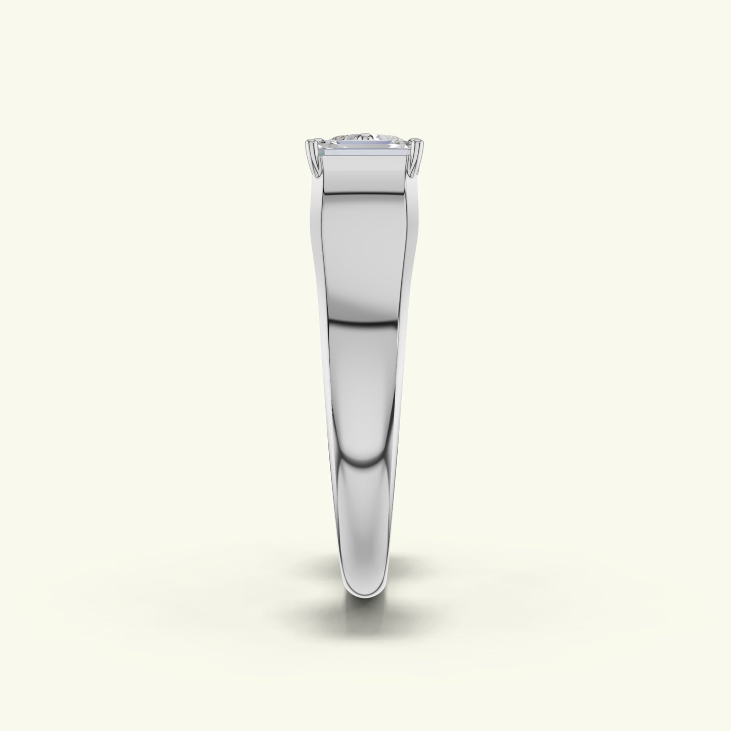 Aurien Crest Diamond Engagement Ring