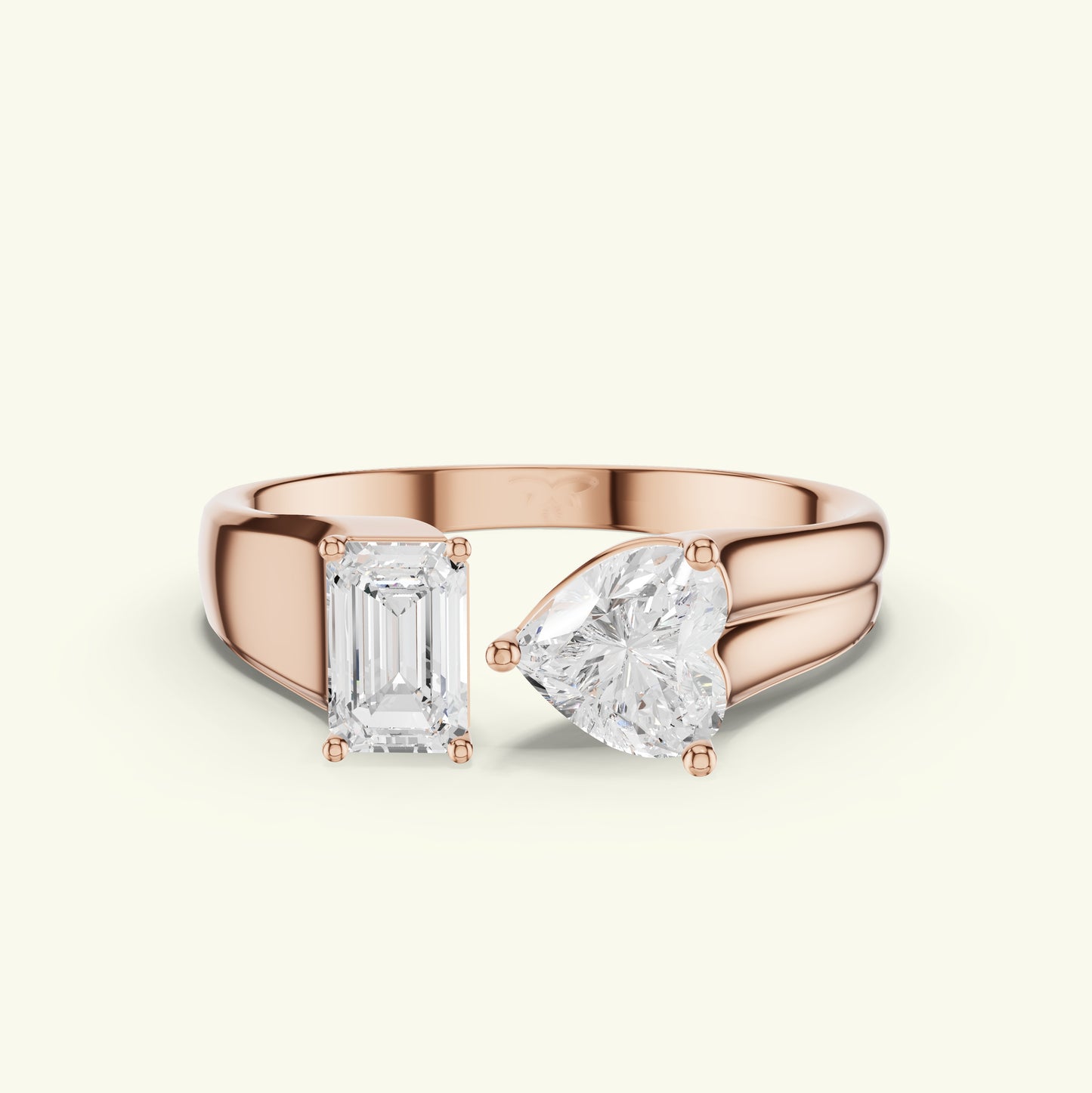 Aurien Crest Diamond Engagement Ring