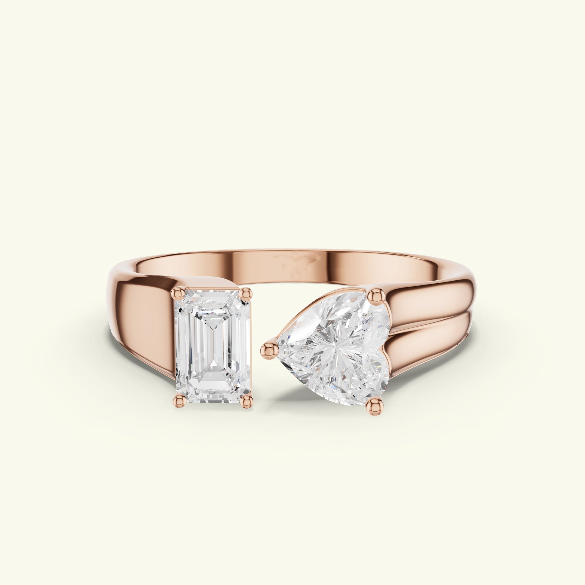 Aurien Crest Diamond Engagement Ring