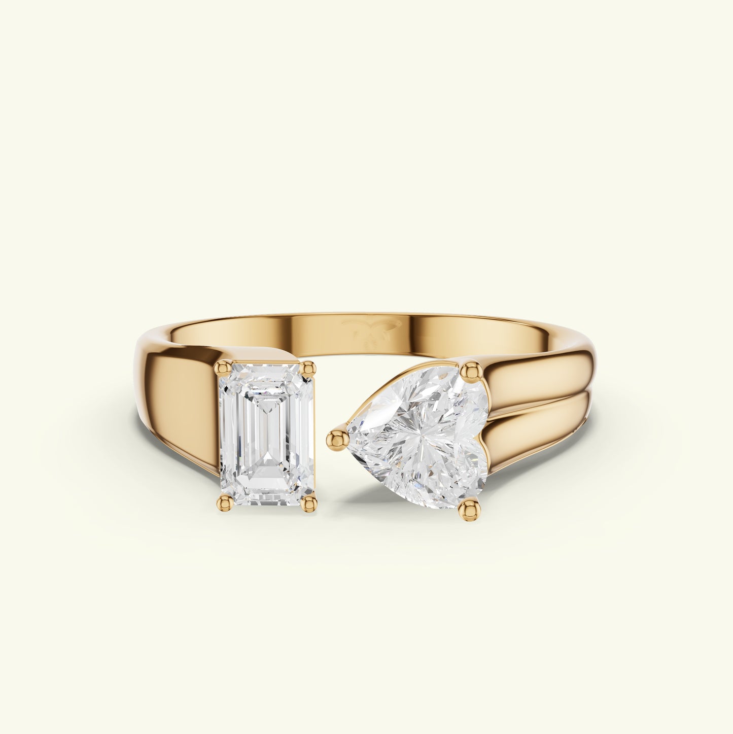 Aurien Crest Diamond Engagement Ring