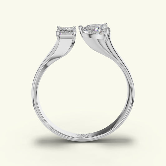 Aurien Crest Diamond Engagement Ring