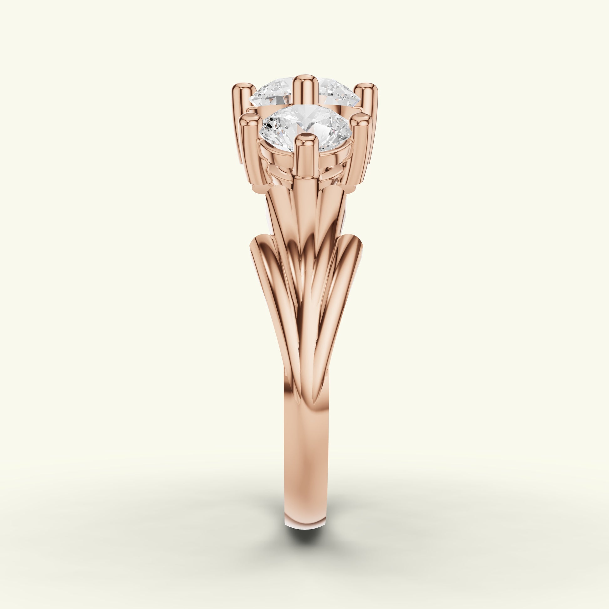 Lioren Trio Diamond Engagement Ring