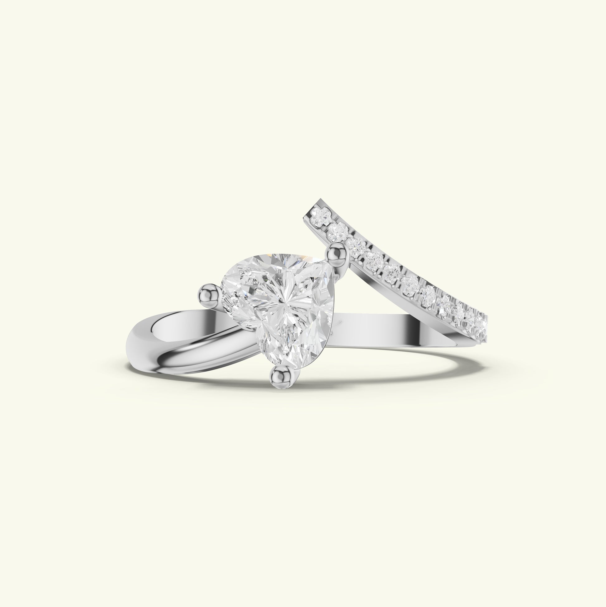 Solara Crest Diamond Engagement Ring