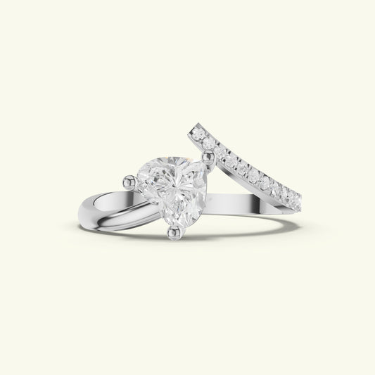 Solara Crest Diamond Engagement Ring