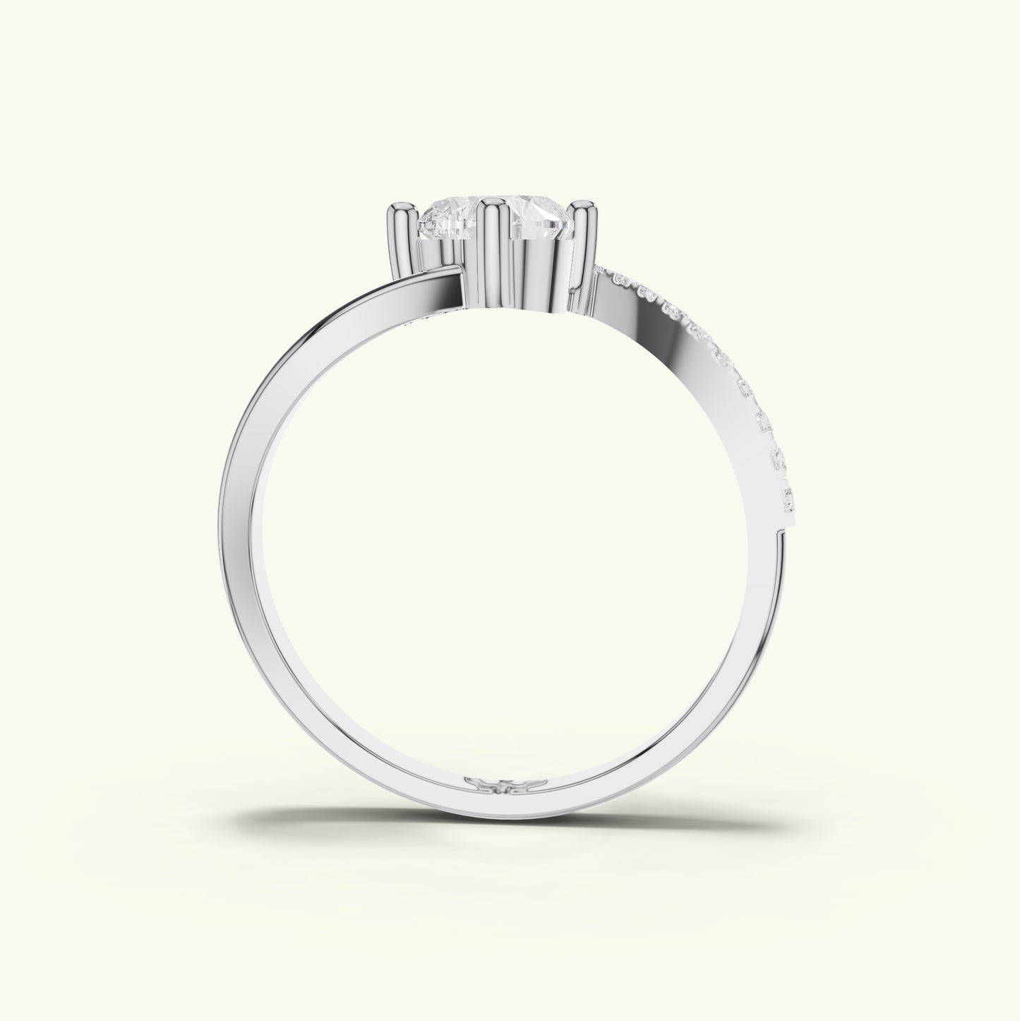 Solara Crest Diamond Engagement Ring