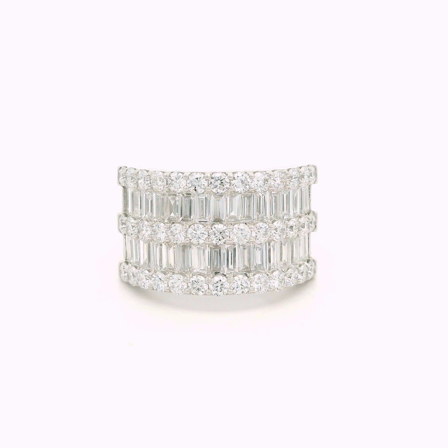 Arvaya Band Diamond Cocktail Ring