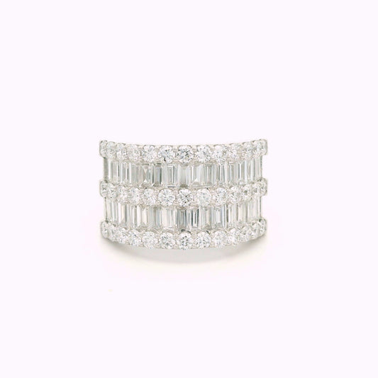 Arvaya Band Diamond Cocktail Ring
