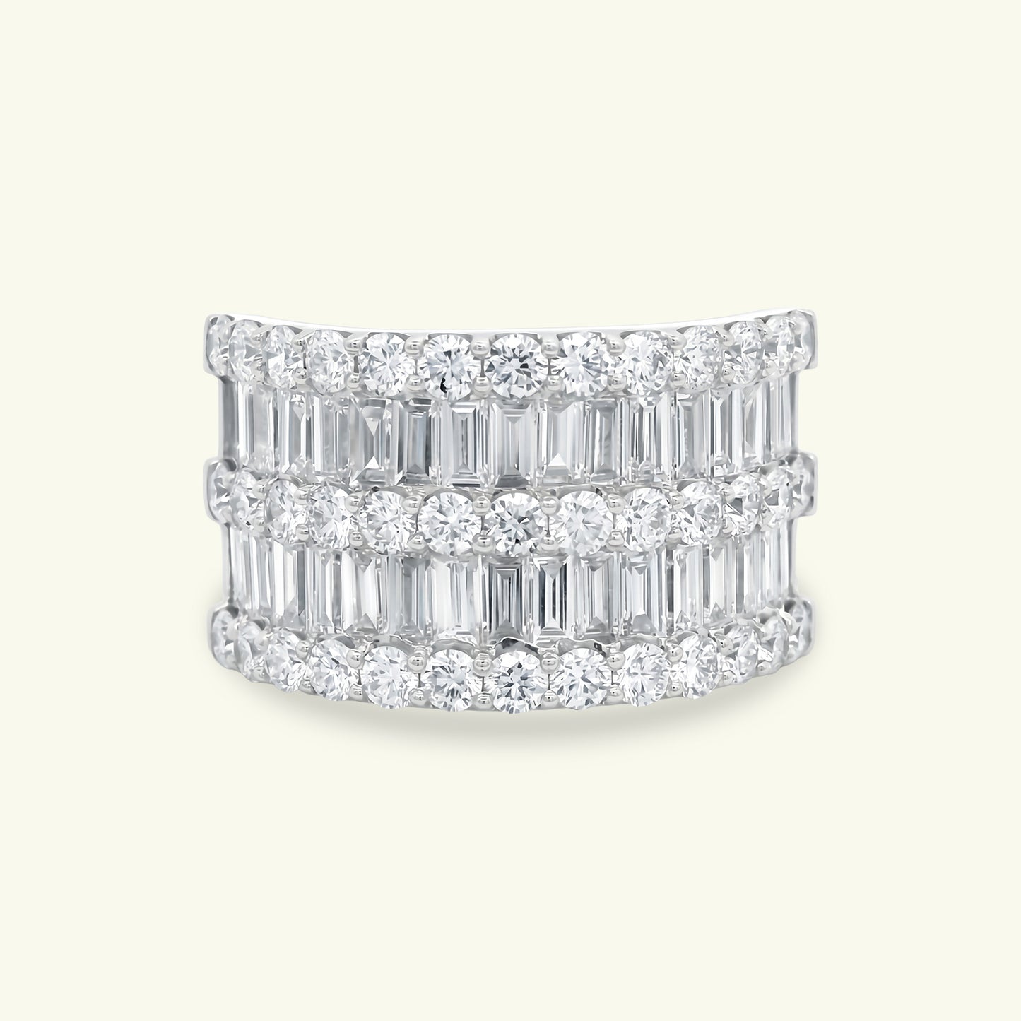 Arvaya Band Diamond Cocktail Ring