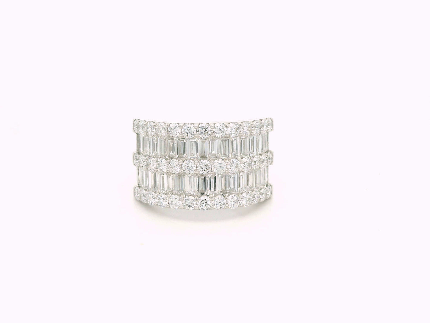 Arvaya Band Diamond Cocktail Ring