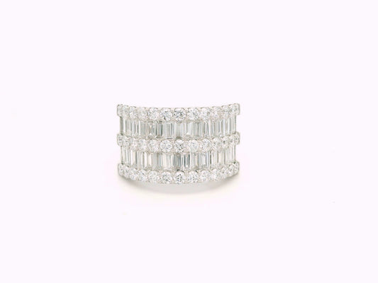 Arvaya Band Diamond Cocktail Ring
