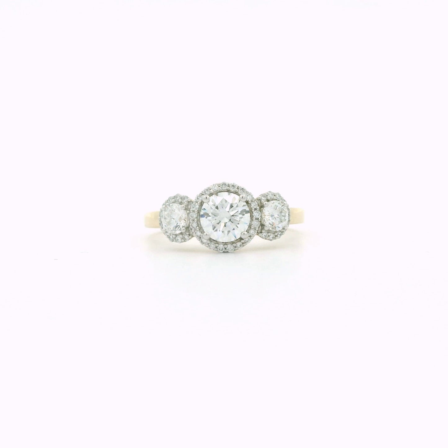 Orvyn Halo Diamond Engagement Ring
