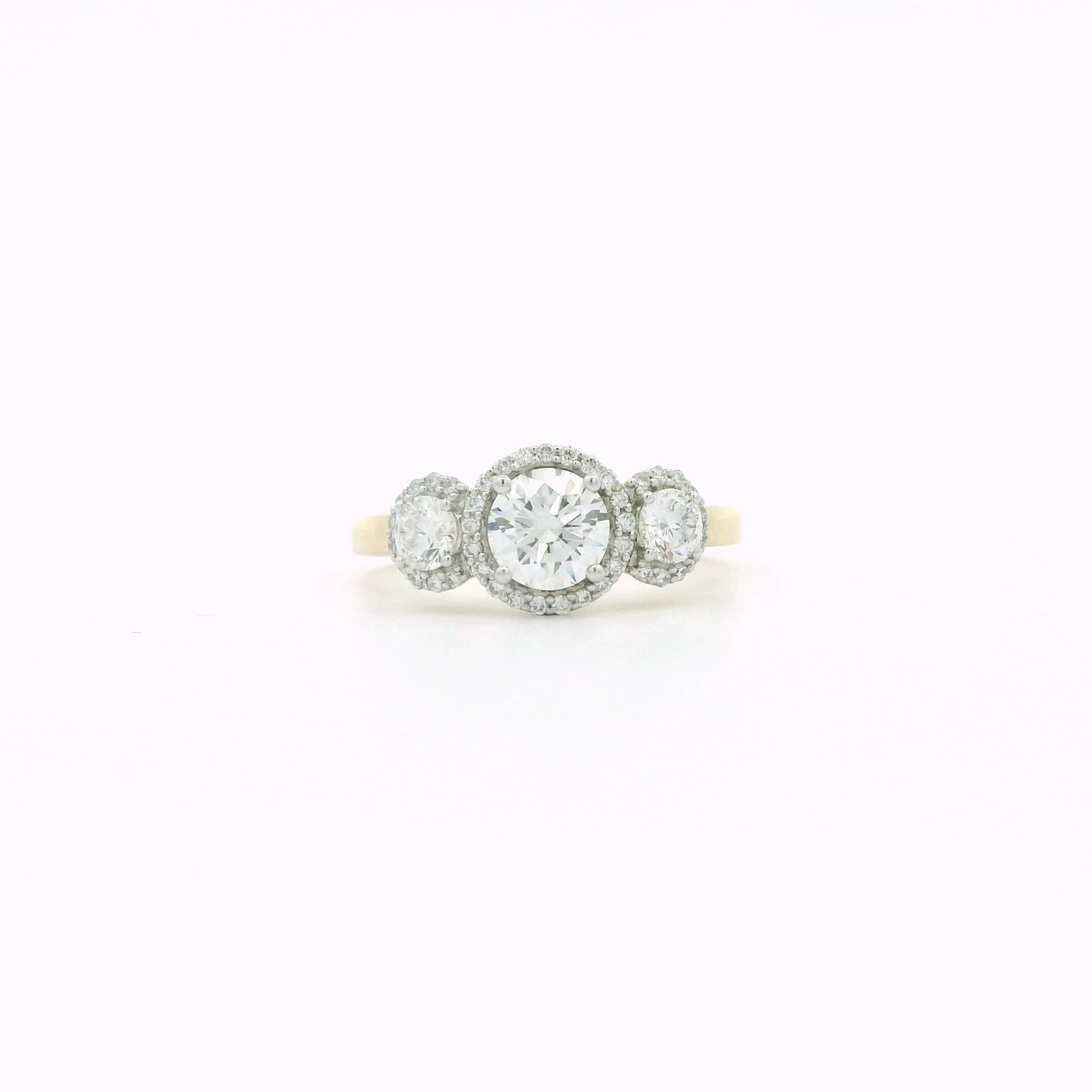 Orvyn Halo Diamond Engagement Ring