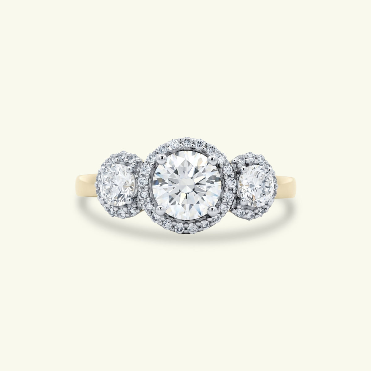 Orvyn Halo Diamond Engagement Ring