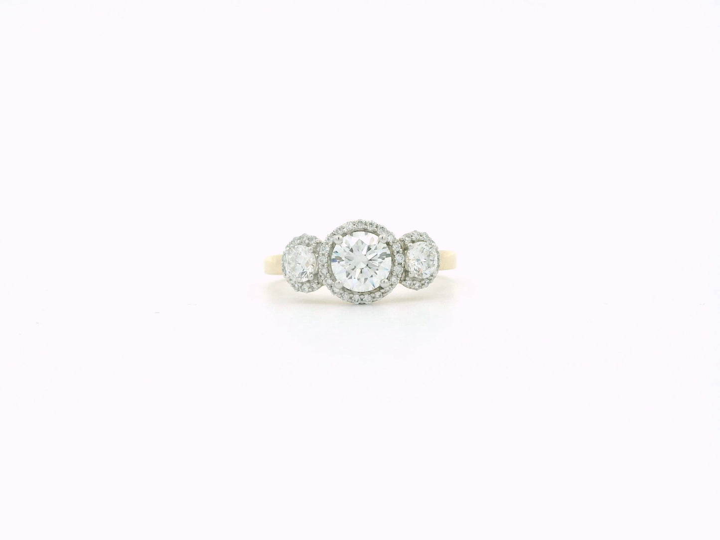Orvyn Halo Diamond Engagement Ring