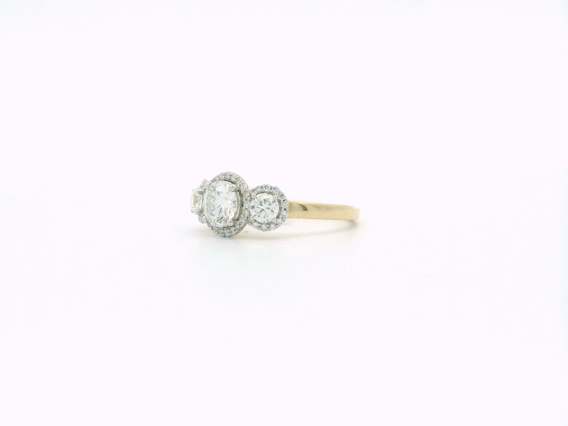 Orvyn Halo Diamond Engagement Ring