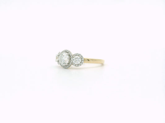 Orvyn Halo Diamond Engagement Ring
