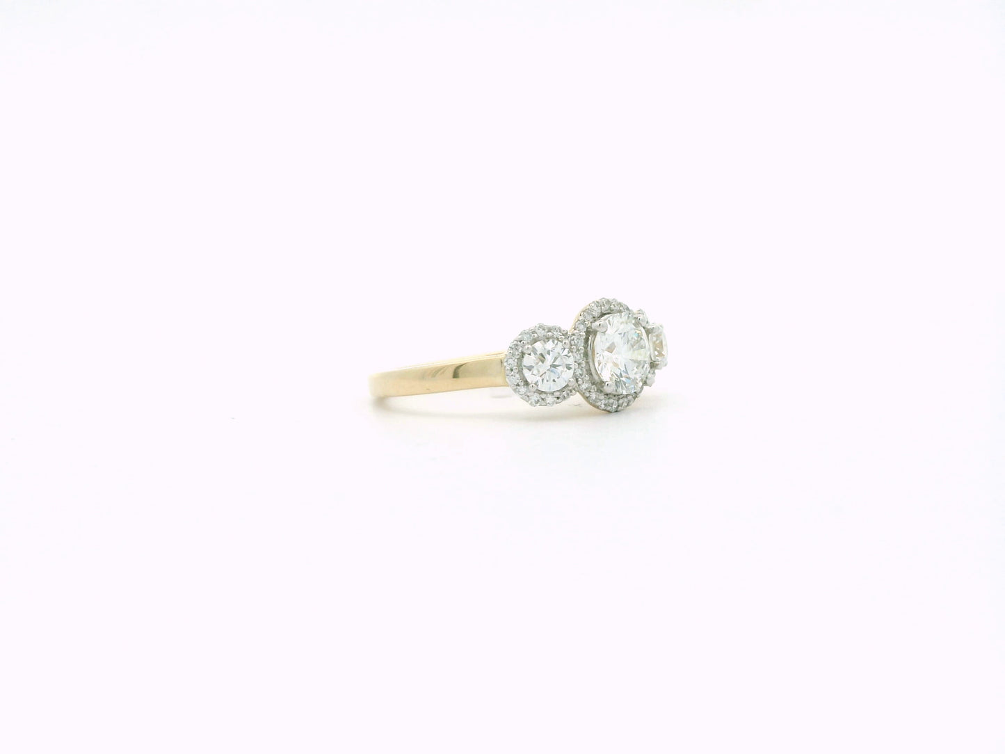 Orvyn Halo Diamond Engagement Ring