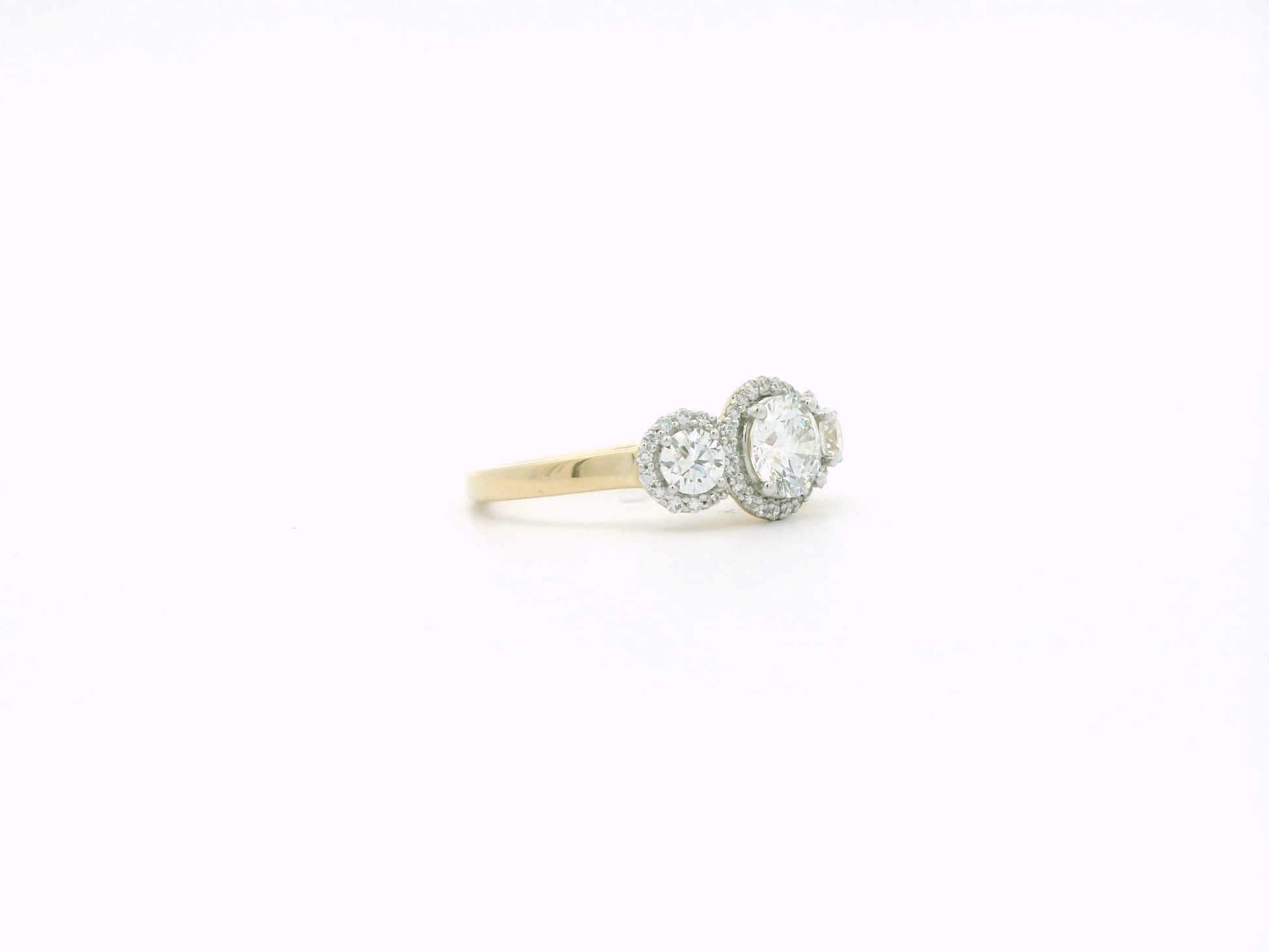 Orvyn Halo Diamond Engagement Ring