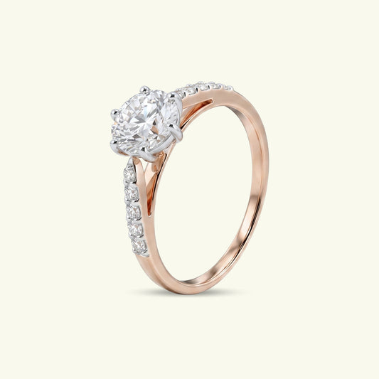 Aurien Solitaire Diamond Engagement Ring