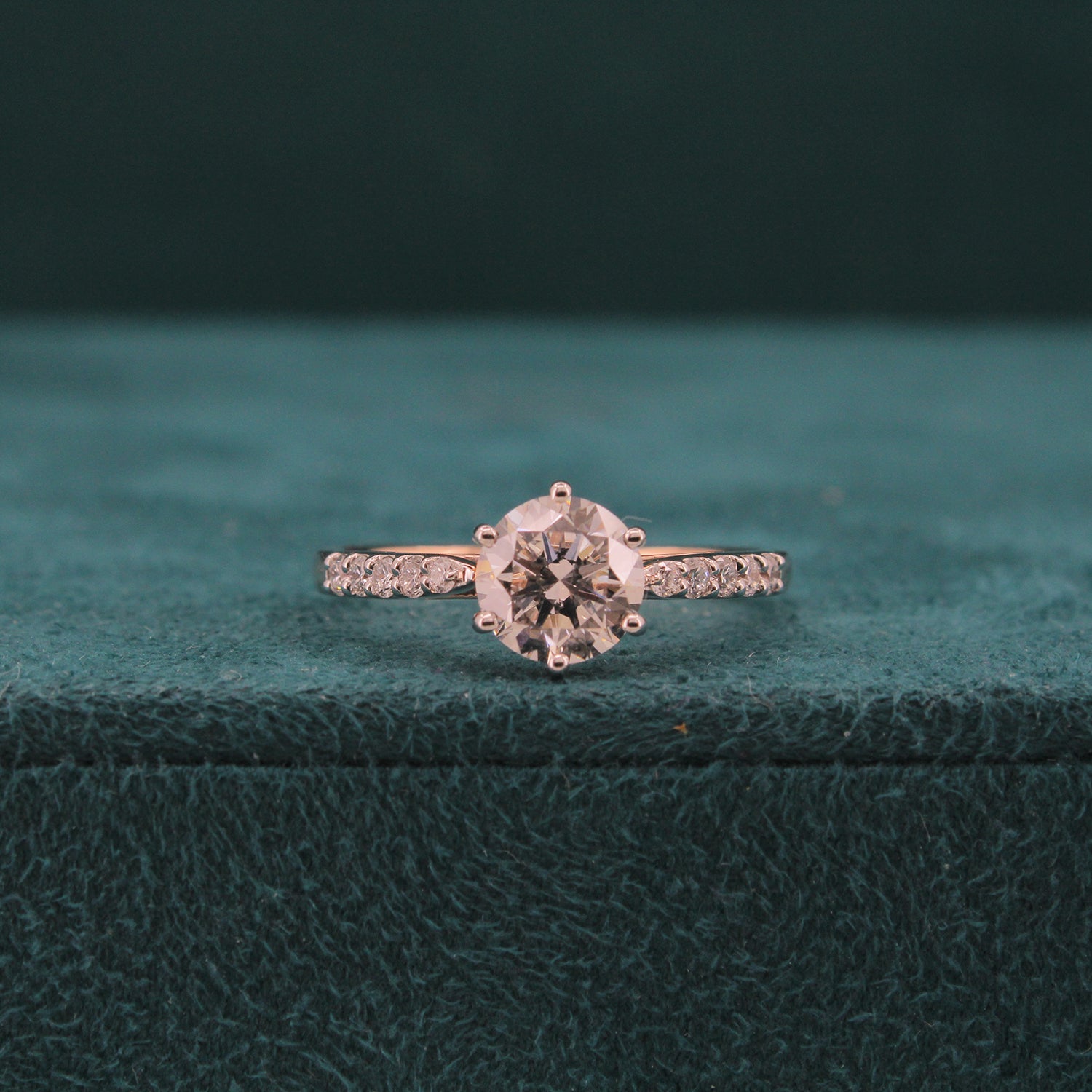 Aurien Solitaire Diamond Engagement Ring
