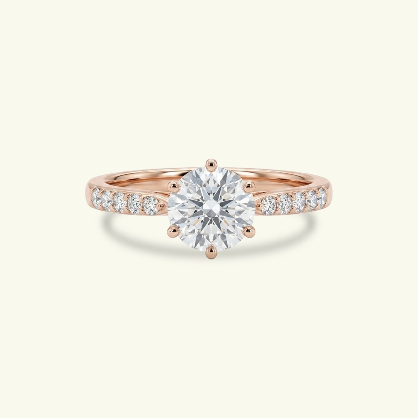 Aurien Solitaire Diamond Engagement Ring