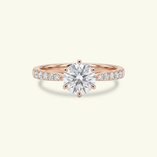 Aurien Solitaire Diamond Engagement Ring