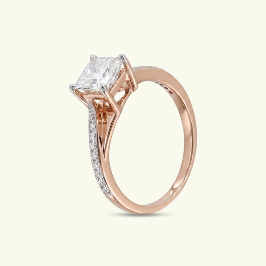 Elenya Crest Diamond Engagement Ring