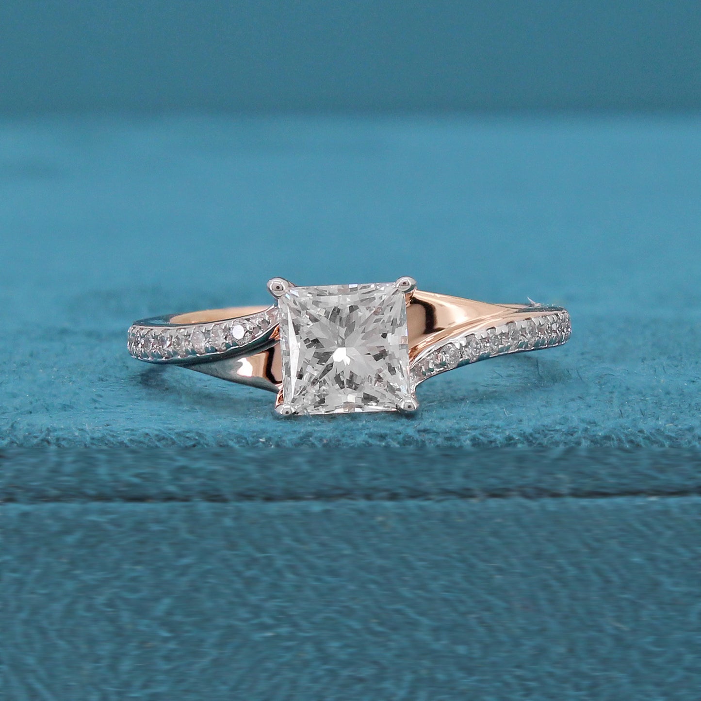 Elenya Crest Diamond Engagement Ring