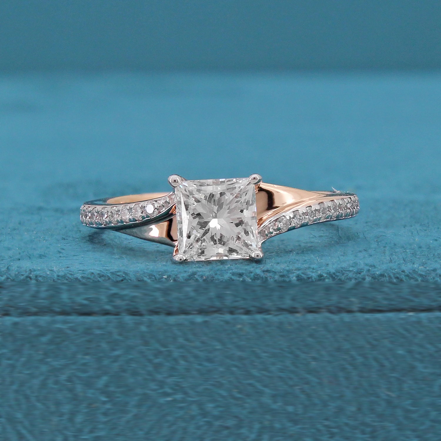 Elenya Crest Diamond Engagement Ring