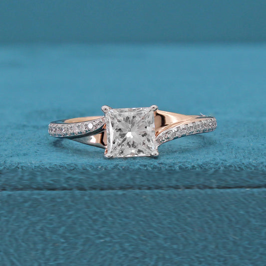 Elenya Crest Diamond Engagement Ring