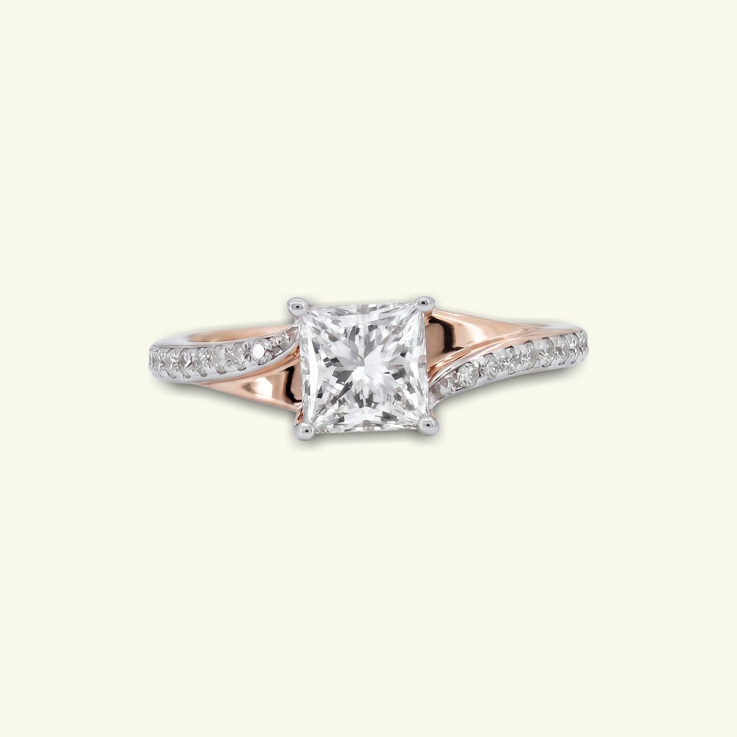 Elenya Crest Diamond Engagement Ring