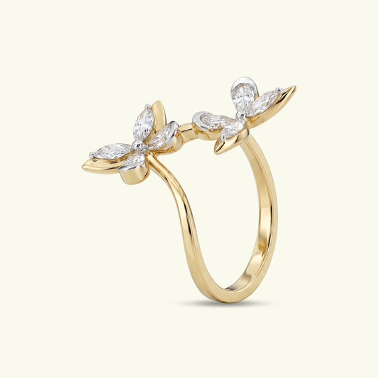 Twin Flame Icon Diamond  Ring