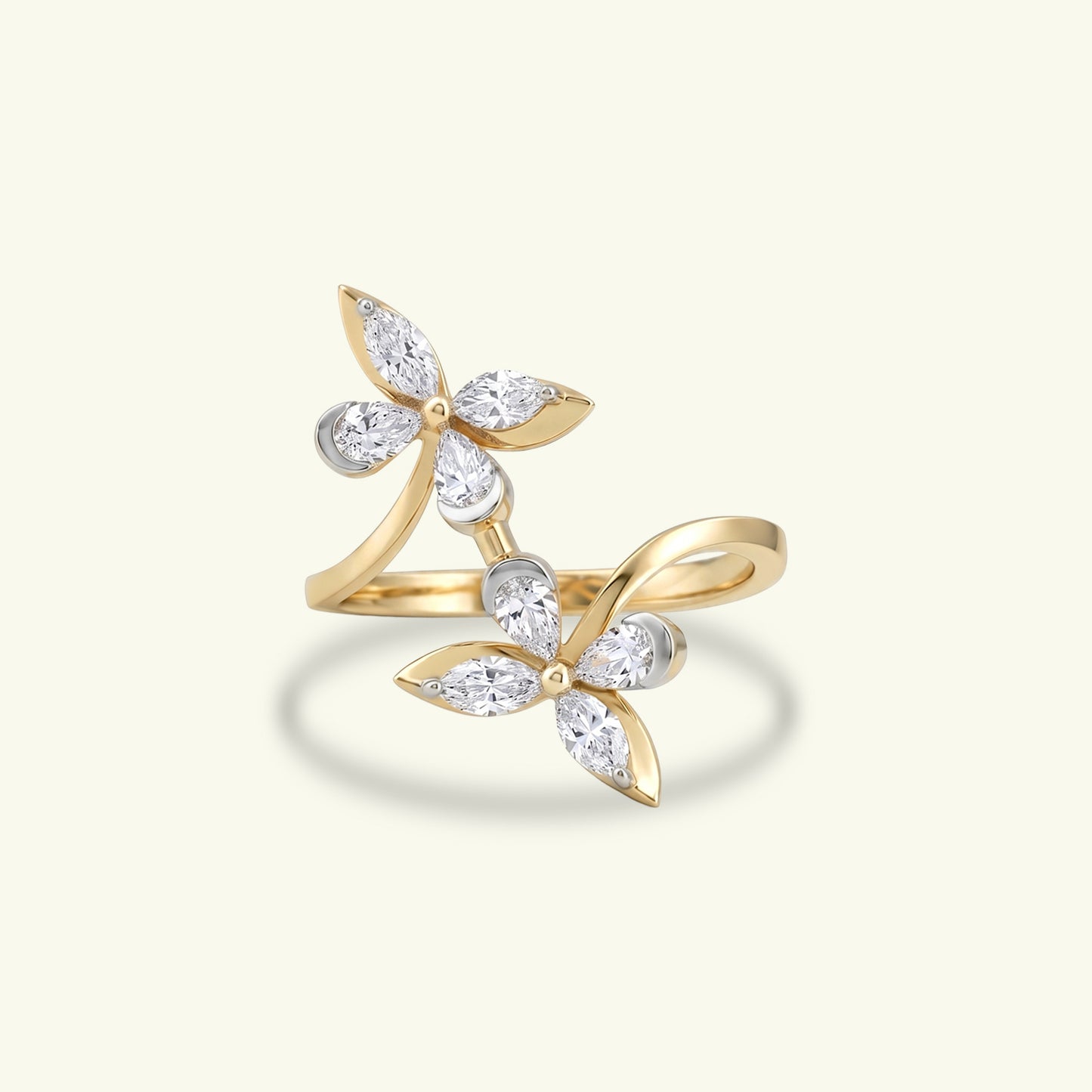 Twin Flame Icon Diamond  Ring