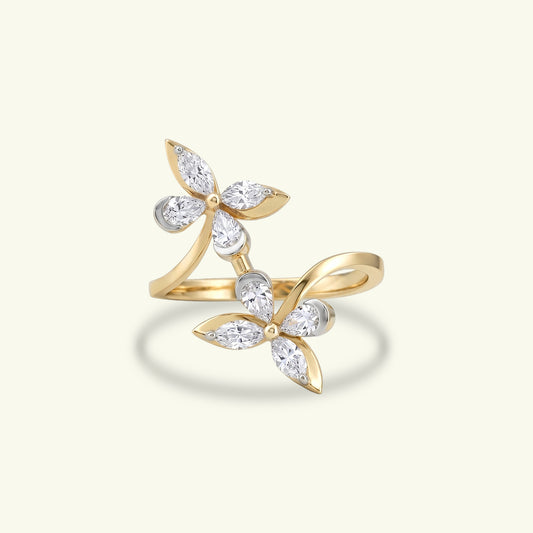 Twin Flame Icon Diamond  Ring