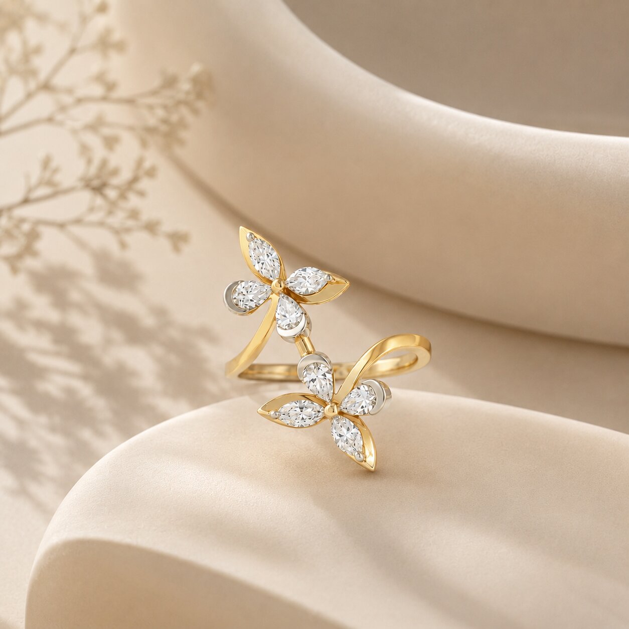 Twin Flame Icon Diamond  Ring