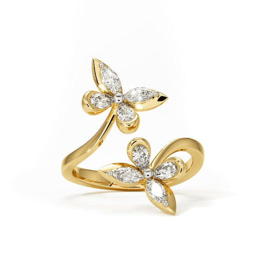 Twin Flame Icon Diamond  Ring