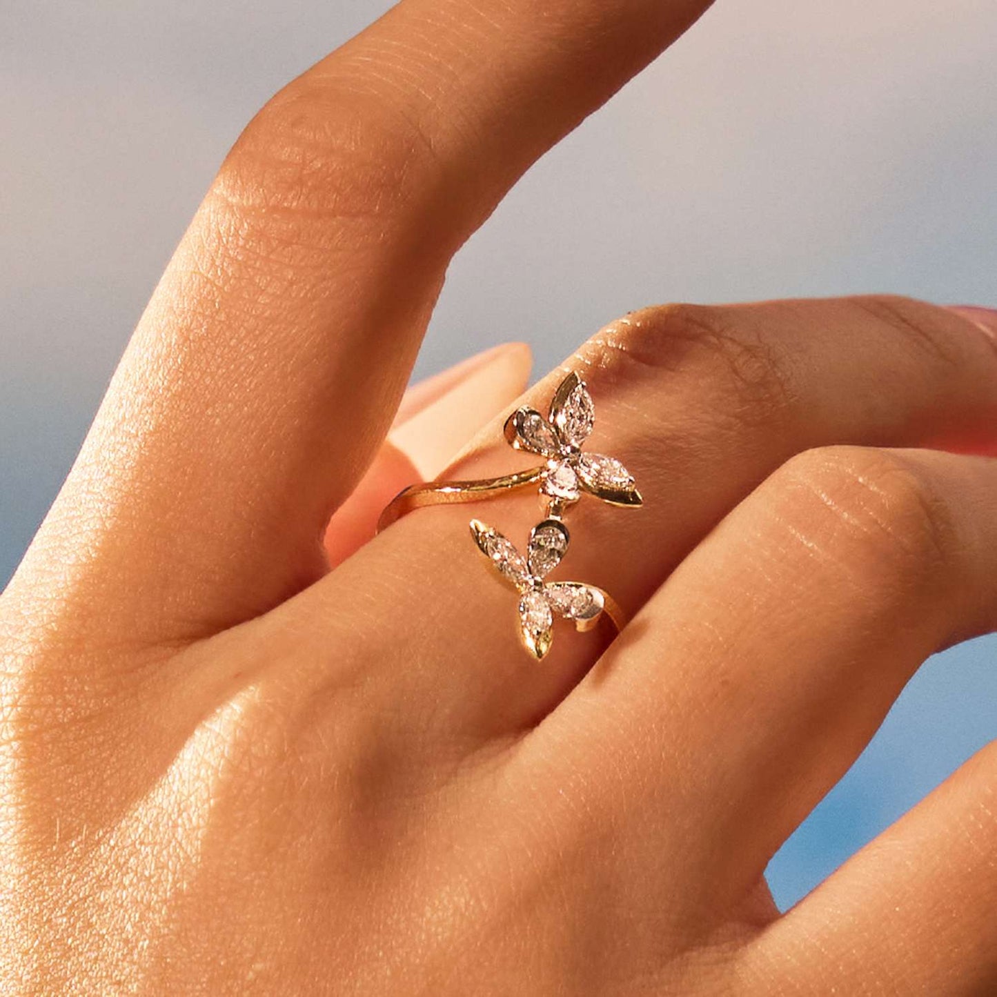 Twin Flame Icon Diamond  Ring