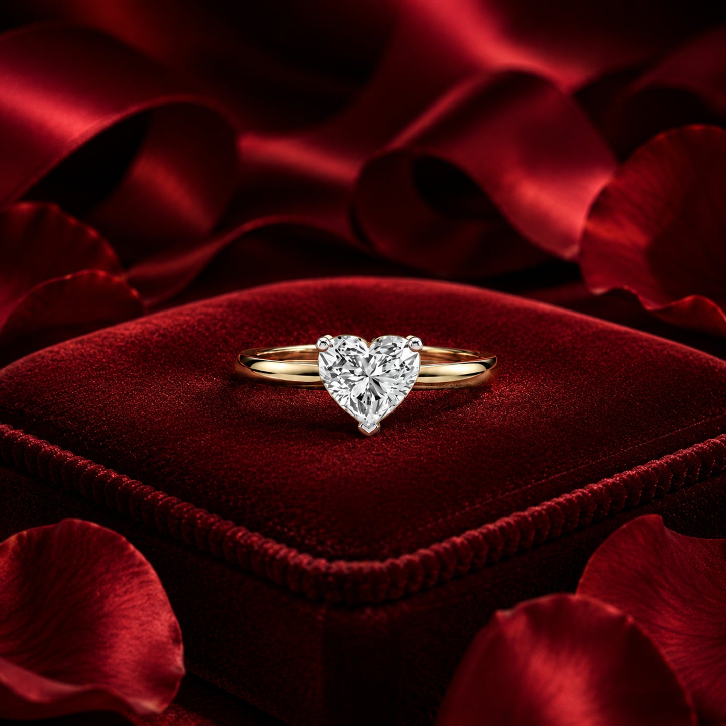 Selune Solitaire Diamond Engagement Ring