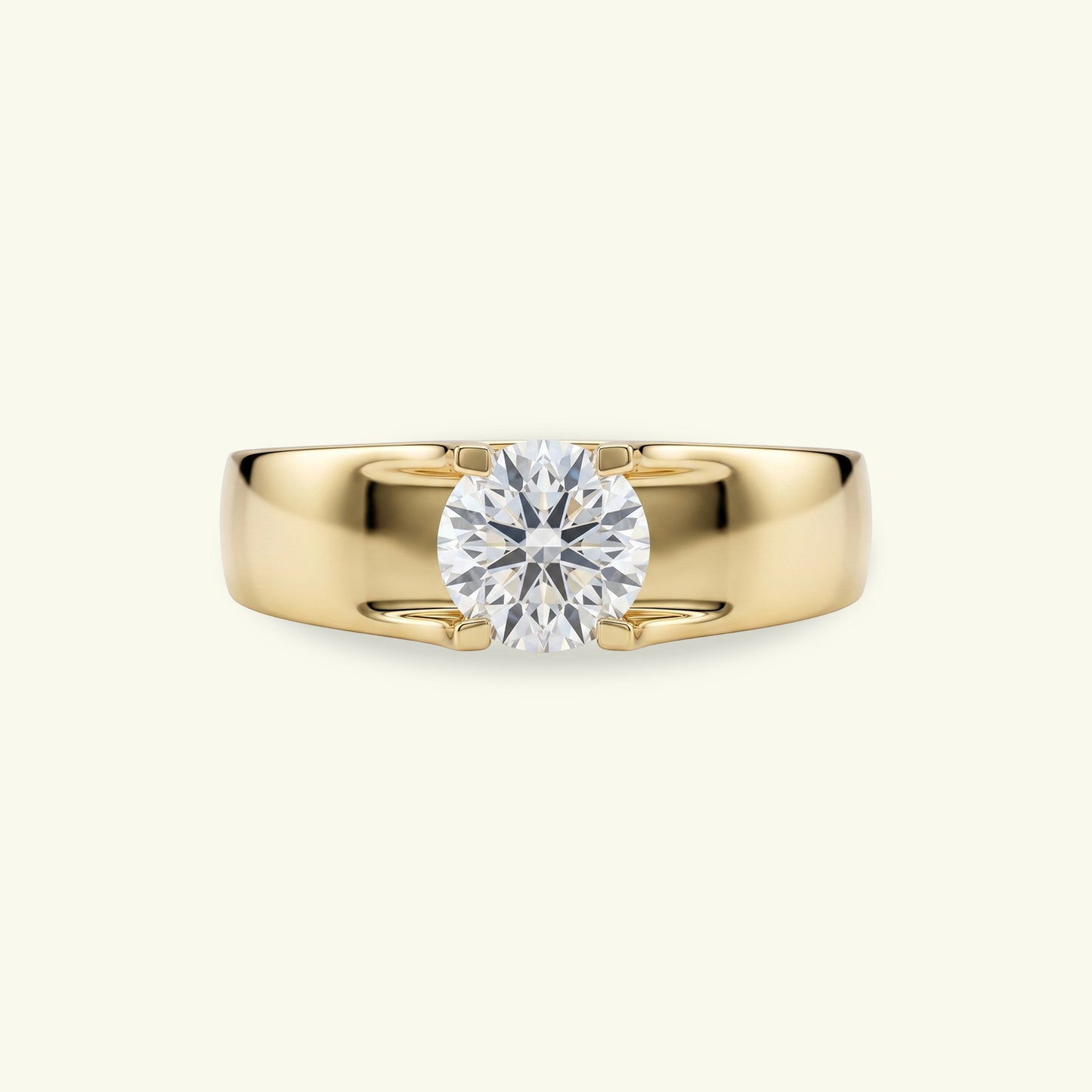 Elvora Crest Diamond Engagement Ring