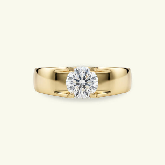 Elvora Crest Diamond Engagement Ring
