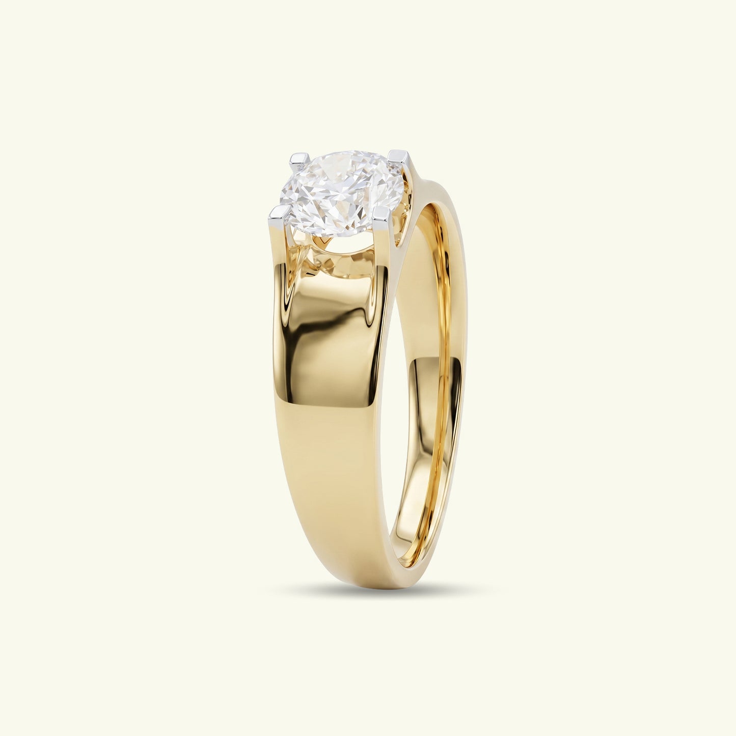 Elvora Crest Diamond Engagement Ring