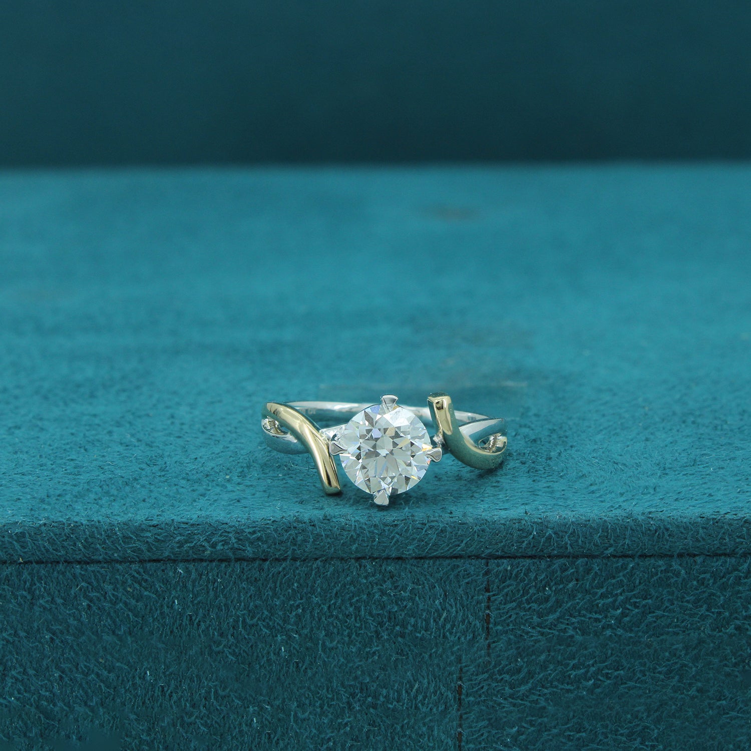 Twinara Path Diamond Two Stone Ring