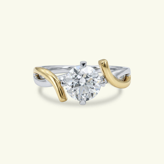 Twinara Path Diamond Two Stone Ring